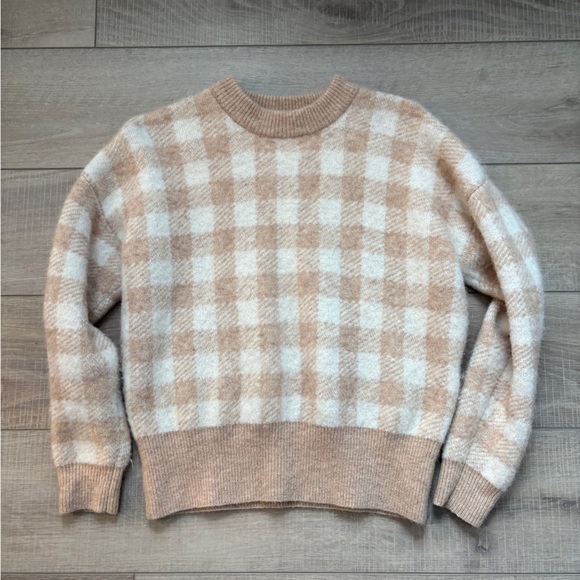 Sezane Becky Plaid Gingham Jumper - Picture 2 of 14
